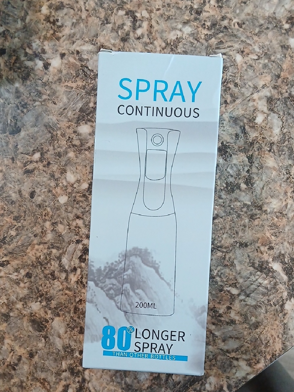 Continuous Spray Bottle 200ml - White & Blue